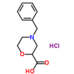 4-苄基-2-吗琳羧酸盐酸盐结构式