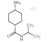 顺式-4-氨基-N-异丙基环己基甲酰胺结构式