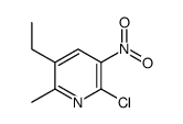 2-Chloro-5-ethyl-6-methyl-3-nitropyridine Structure