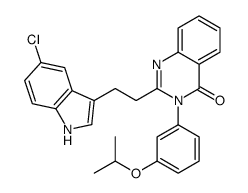 2-[2-(5-chloro-1H-indol-3-yl)ethyl]-3-(3-propan-2-yloxyphenyl)quinazolin-4-one结构式