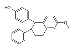 cis-4-(1,2,3,4-Tetrahydro-6-methoxy-2-phenyl-1-naphthalenyl)phenol Structure
