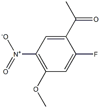 1-(2-氟-4-甲氧基-5-硝基苯基)乙烷-1-酮结构式