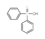 Phosphinothioic acid,P,P-diphenyl- Structure