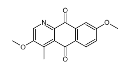 3,8-dimethoxy-4-methylbenzo[g]quinoline-5,10-dione结构式