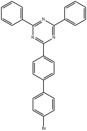 2-(4'-bromo[1,1'-biphenyl]-4-yl)-4,6-diphenyl-1,3,5-Triazine Structure
