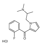 1-[2-(2-fluorobenzoyl)pyrrol-1-yl]propan-2-yl-dimethylazanium,chloride结构式