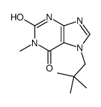 7-(2,2-dimethylpropyl)-1-methyl-3H-purine-2,6-dione结构式