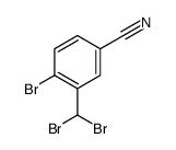 4-Bromo-3-(dibromomethyl)benzonitrile Structure