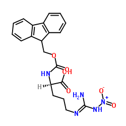 Fmoc-D-Arg(NO2)-OH Structure