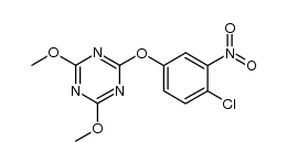 2-(4-chloro-3-nitrophenoxy)-4,6-dimethoxy-1,3,5-triazine结构式