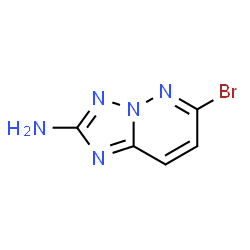 6-溴-[1,2,4]三唑并[1,5-b]哒嗪-2-胺结构式