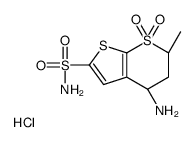 N-Deethyl Dorzolamide Hydrochloride结构式