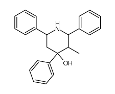 3-Methyl-2,4,6-triphenyl-piperidin-4-ol Structure