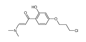 (E)-1-(4-(3-chloropropoxy)-2-hydroxyphenyl)-3-(dimethylamino)prop-2-en-1-one结构式