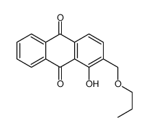 1-hydroxy-2-(propoxymethyl)anthracene-9,10-dione结构式