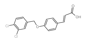 4-(3,4-二氯苄氧基)肉桂酸结构式