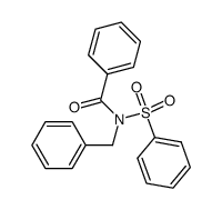 N-benzoyl-N-benzylbenzenesulfonamide结构式