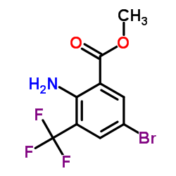 Methyl 2-amino-5-bromo-3-(trifluoromethyl)benzoate Structure
