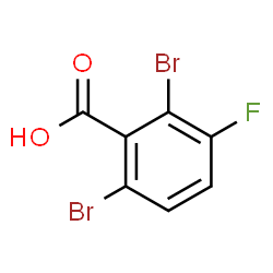 2,6-Dibromo-3-fluorobenzoic acid Structure