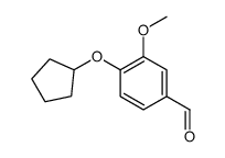 4-环戊基氧基-3-甲氧基苯甲醛结构式