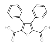 3,4-diphenylthiophene-2,5-dicarboxylic acid结构式