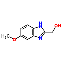 2-羟甲基-5-甲氧基苯并咪唑结构式