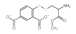 Alanine,3-[(2,4-dinitrophenyl)dithio]-, methyl ester, L- (8CI)结构式