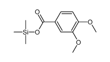3,4-Dimethoxybenzoic acid trimethylsilyl ester结构式