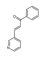 (E)-1-phenyl-3-(pyridine-3-yl)prop-2-ene-1-one结构式