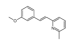 2-甲基-6-[(3-甲氧基苯基)乙烯基]吡啶结构式