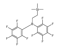 2-bis(2,3,4,5,6-pentafluorophenyl)boranylethyl-trimethylsilane结构式