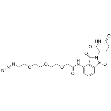 Pomalidomide-PEG3-azide structure