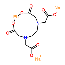 乙二胺四乙酸铅(II)二钠盐水合物结构式
