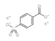 4-sulphobenzoic acid potassium salt Structure
