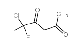 1-氯-1,1-二氟-2,4-戊二酮结构式