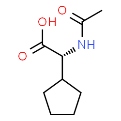(R)-乙酰氨基-环戊基乙酸结构式