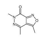 3,4,6-trimethyl-[1,2]oxazolo[3,4-d]pyridazin-7-one结构式
