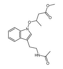 Nb-acetyl-1-(2-methoxycarbonyl-1-methyl)ethoxytryptamine Structure