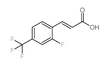2-FLUORO-4-(TRIFLUOROMETHYL)CINNAMIC ACID Structure