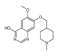 6-甲氧基-7-((1-甲基哌啶-4-基)甲氧基)喹唑啉-4(3h)-酮结构式