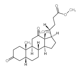 Cholan-24-oic acid,3,12-dioxo-, methyl ester, (5b)- Structure