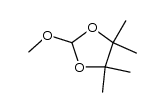 2-methoxy-4,4,5,5-tetramethyl-1,3-dioxolane Structure