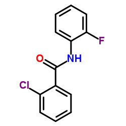 2-Chloro-N-(2-fluorophenyl)benzamide Structure