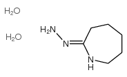 (2E)-azepan-2-one hydrazone dihydrate结构式