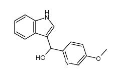 1-(1H-Indol-3-yl)-1-(5-methoxypyridin-2-yl)-methanol结构式