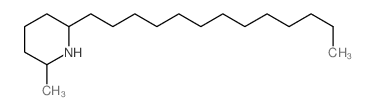 Piperidine, 2-methyl-6-tridecyl-, (2R-trans)-结构式