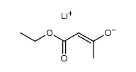 Lithium-acetessigester-enolat Structure