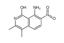 8-amino-3,4-dimethyl-7-nitro-2H-isoquinolin-1-one Structure
