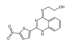 4-(2-HYDROXYETHYLAMINO)-2-(5-NITRO-2-THIENYL)-QUINAZOLINE结构式