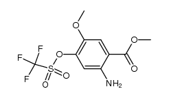 methyl 2-amino-5-methoxy-4-{[(trifluoromethyl) sulfonyl]oxy}benzoate Structure